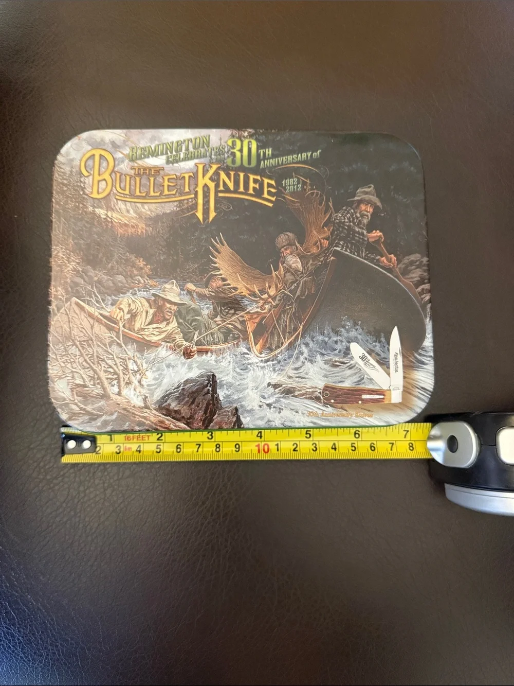 Remington The Bullet Knife 30th Anniversary Decorative Tin -Brown 2012  R1123set